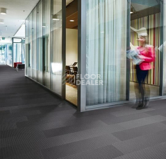 Forbo Flotex Box Cross planks 133011 Anthracite фото 2 | FLOORDEALER